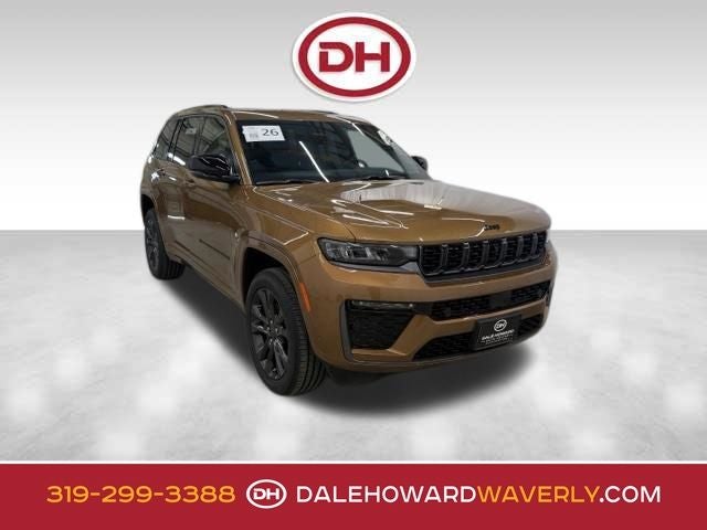 2026 Jeep Grand Cherokee Limited Reserve in Copper Shino Metallic Clear-Coat Exterior Paint — front three-quarter view