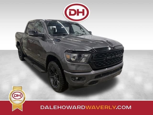 2022 RAM 1500 Big Horn/Lone Star in Granite Crystal Metallic Clearcoat — front three-quarter view