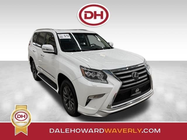 2019 Lexus GX 460 Luxury in Starfire Pearl — front three-quarter view