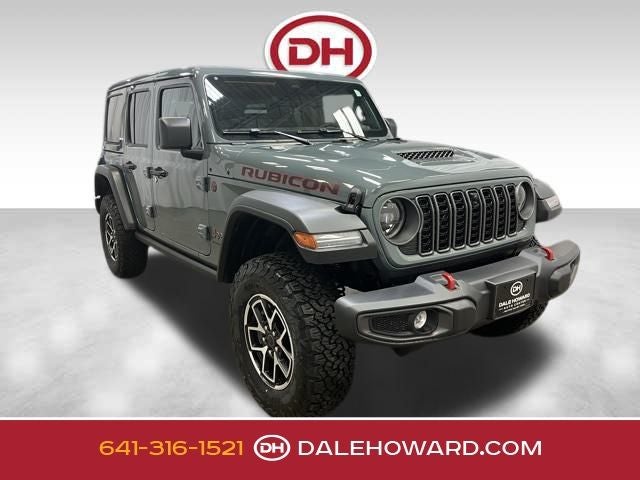 2026 Jeep Wrangler Rubicon in Anvil Clear Coat — front three-quarter view
