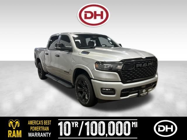 2026 RAM 1500 Big Horn/Lone Star in Billet Silver Metallic Clearcoat — front three-quarter view