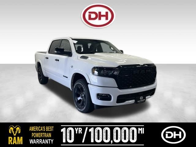 2026 RAM 1500 Big Horn/Lone Star in Bright White Clearcoat — front three-quarter view