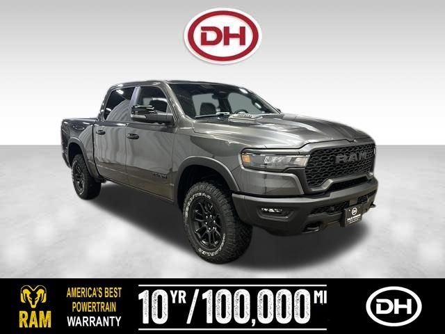 2026 RAM 1500 Rebel in Granite Crystal Metallic Clearcoat — front three-quarter view