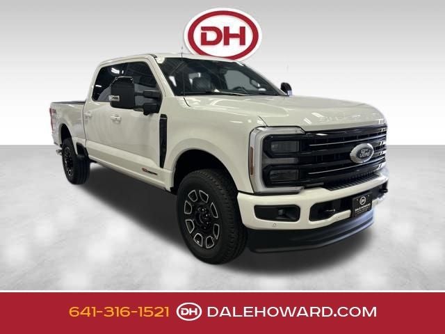 2026 Ford F-250SD Platinum in White Metallic — front three-quarter view