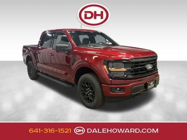2026 Ford F-150 XLT in Ruby Red Metallic — front three-quarter view