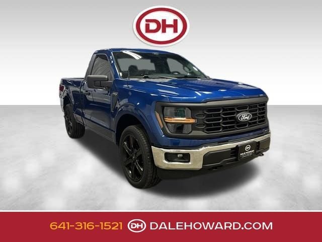 2024 Ford F-150 XL in Blue Metallic — front three-quarter view