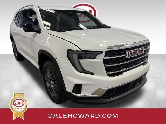 2025 GMC Acadia Elevation in Summit White — front three-quarter view