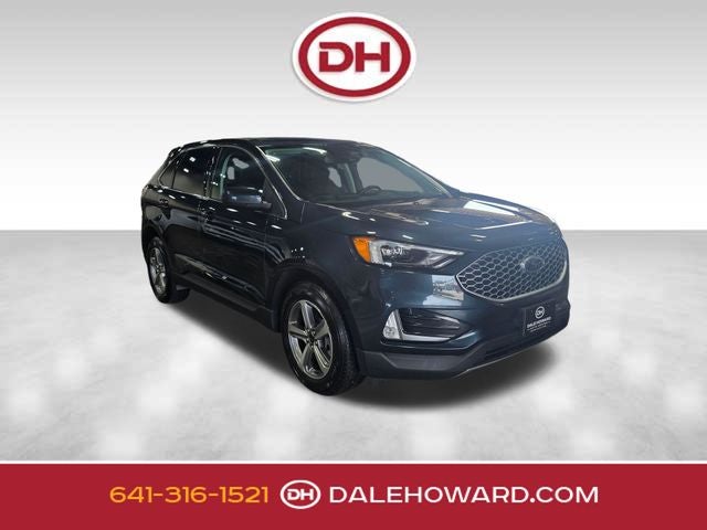 2023 Ford Edge SEL in Blue Metallic — front three-quarter view
