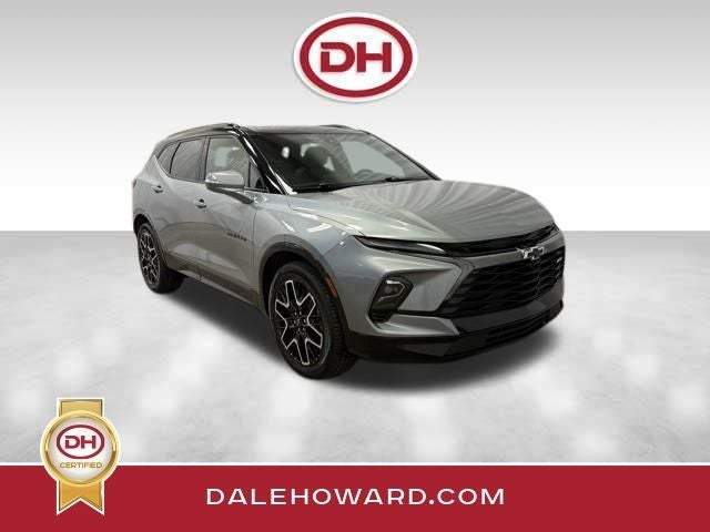 2023 Chevrolet Blazer RS in Sterling Gray Metallic — front three-quarter view
