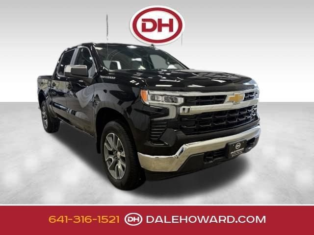 2026 Chevrolet Silverado 1500 LT in Black — front three-quarter view