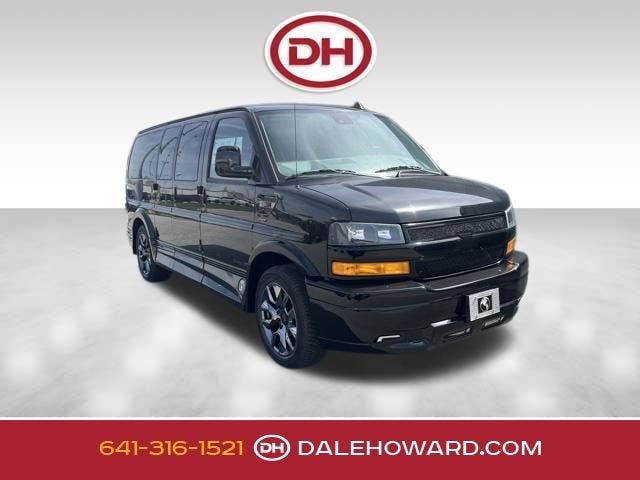 2026 Chevrolet Express Cargo WT in Black — front three-quarter view