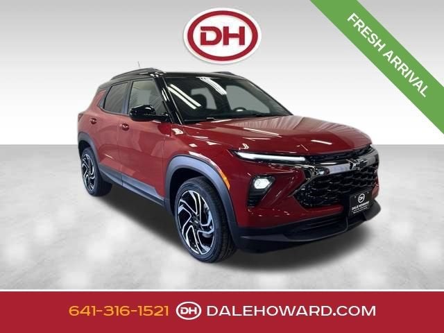 2026 Chevrolet Trailblazer RS in Apex Red — front three-quarter view